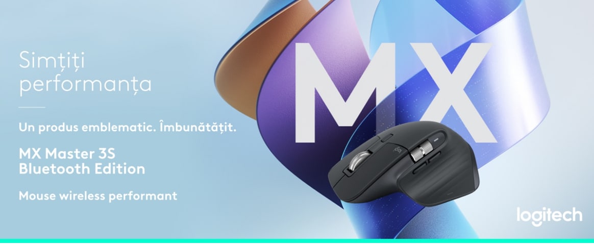 Mouse Wireless LOGITECH MX Master 3S Performance, 8000 dpi